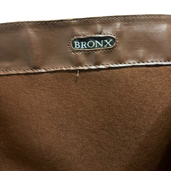 Vintage Bronx Brown Camel Leather Knee High Pointed Toe Boots Size 9.5 - Picture 8 of 8
